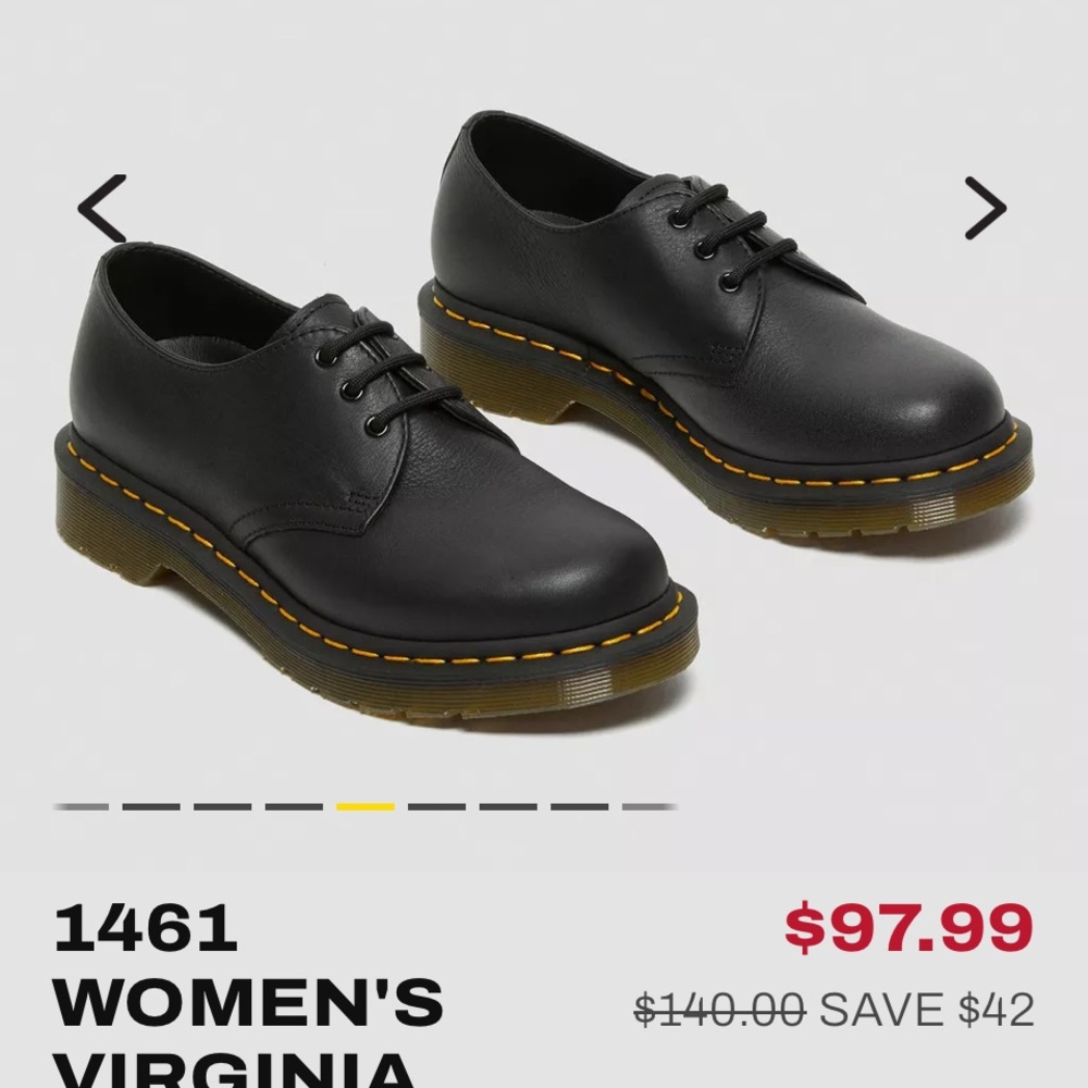 1461 WOMEN'S VIRGINIA LEATHER OXFORD SHOES